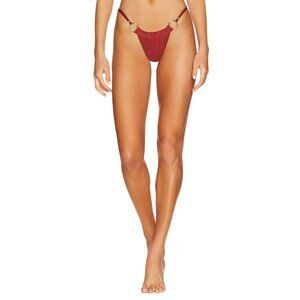 Camila Coelho Carlo Bikini Bottoms in Rust X-Small New Womens Swimsuit